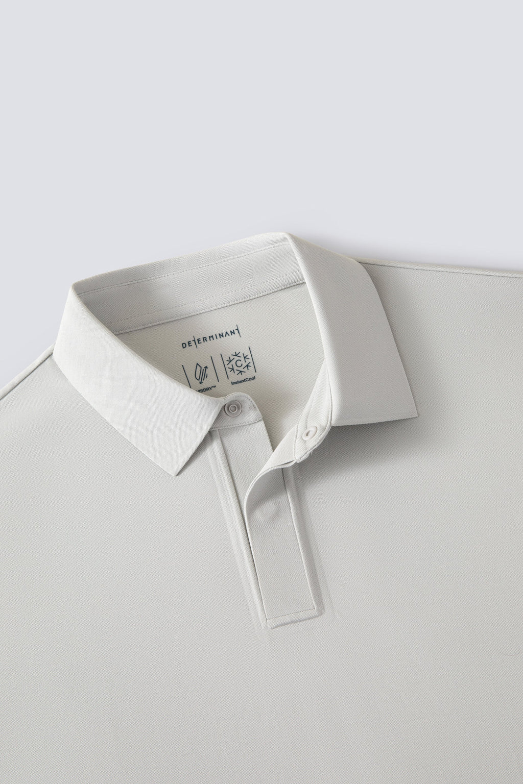 Polo piqué raffiné à patte de boutonnage cachée | Gris GYE128