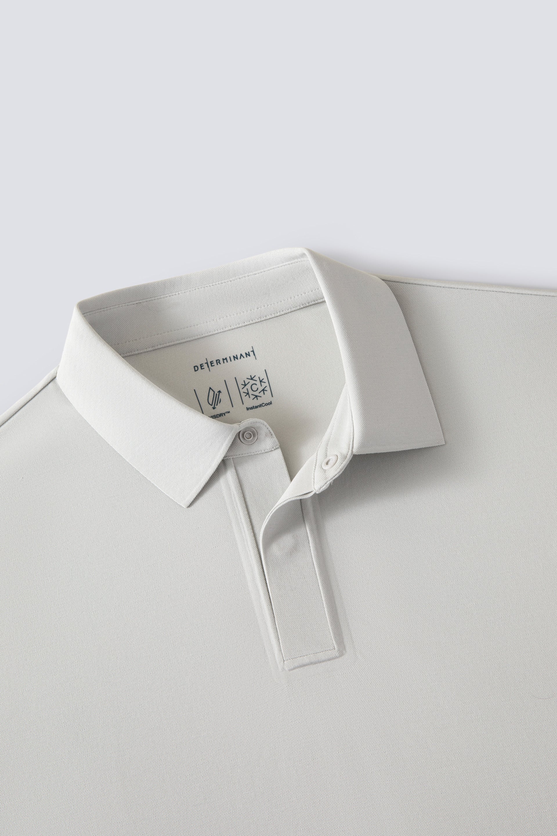 Polo piqué raffiné à patte de boutonnage cachée | Gris GYE128
