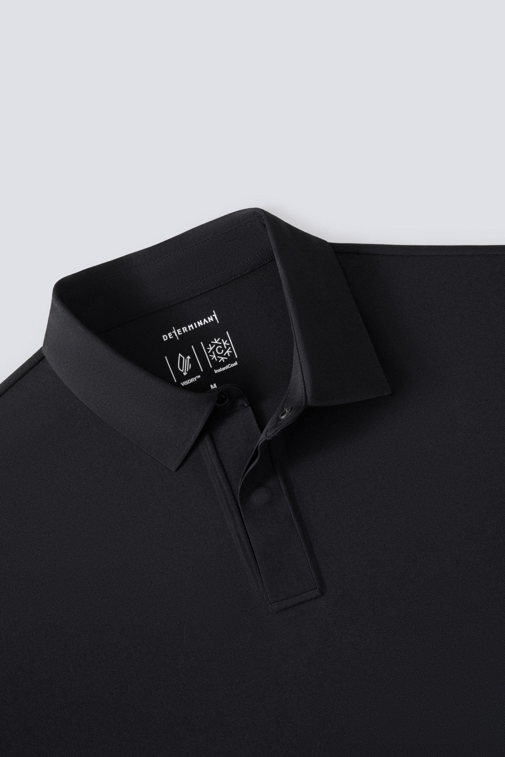 Polo piqué avec patte de boutonnage cachée | Noir BKFD01