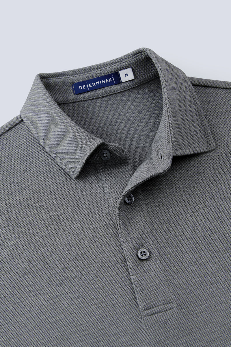 Polo piqué | Gris foncé EBCG30