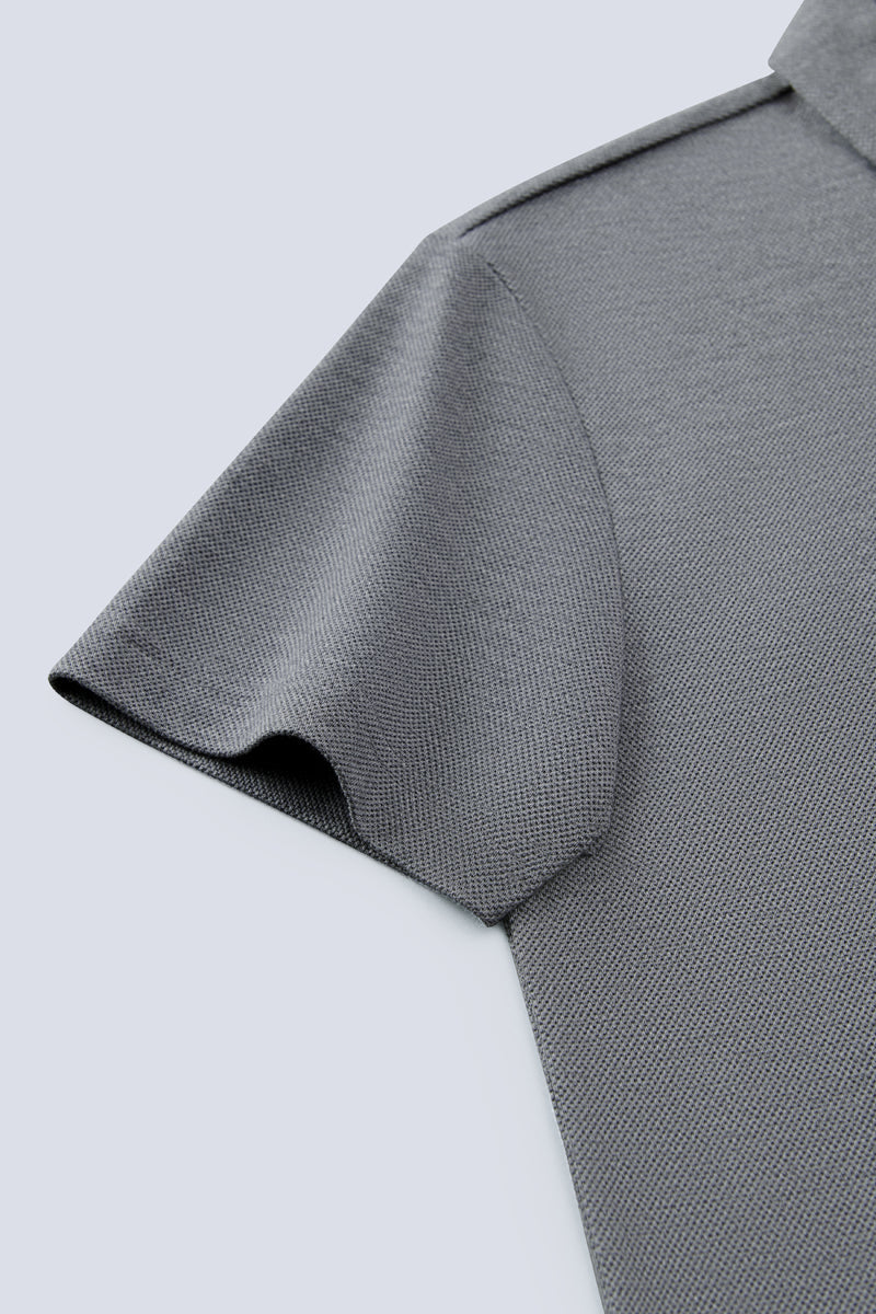 Polo piqué | Gris foncé EBCG30