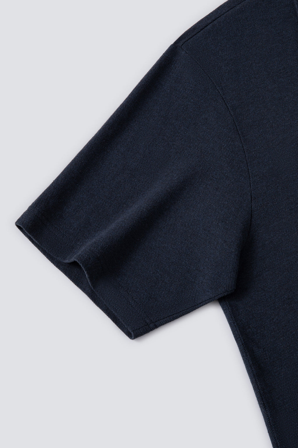 Polo Col Camp Coton-Chanvre | Bleu Marine EB1244