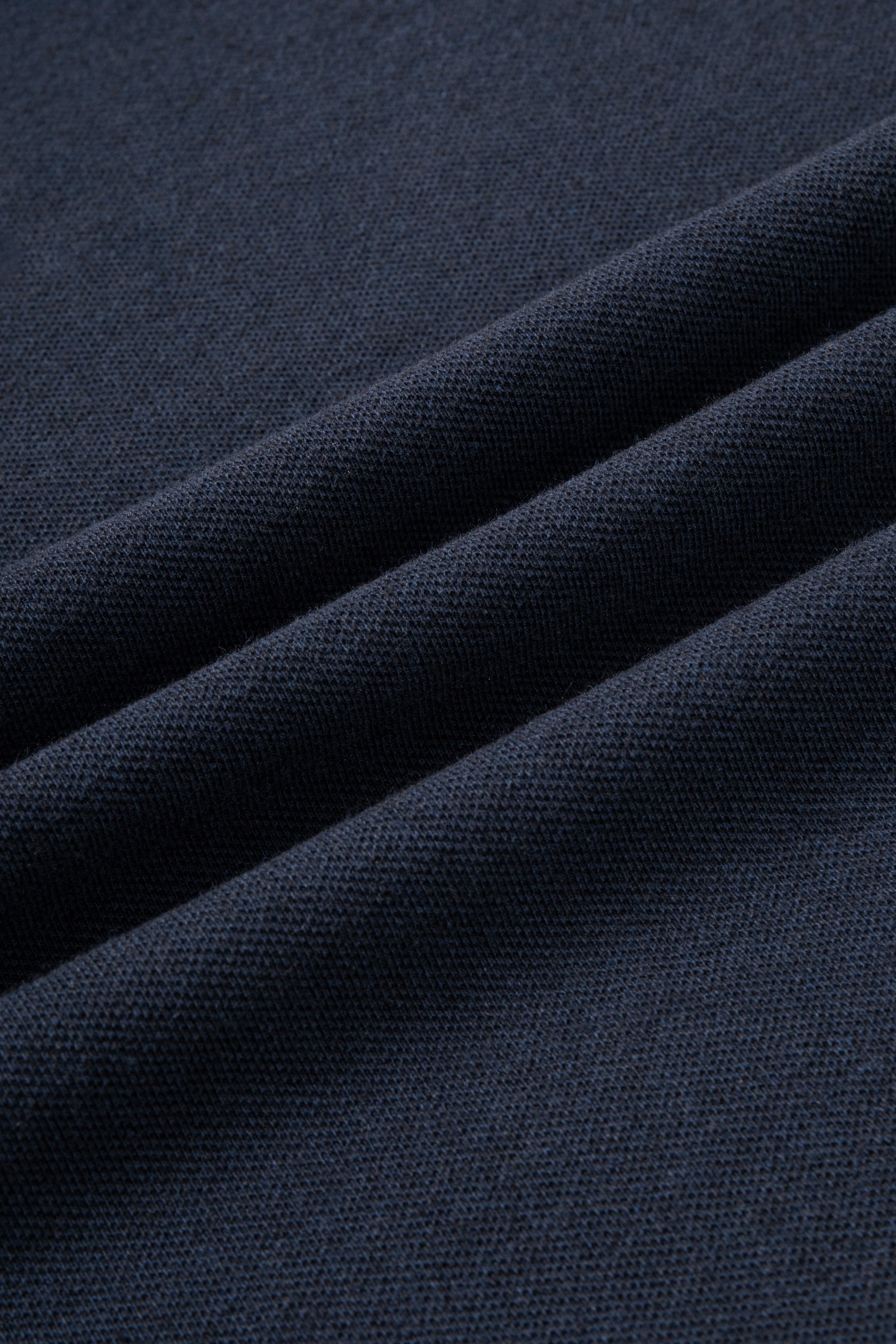 Polo Col Camp Coton-Chanvre | Bleu Marine EB1244