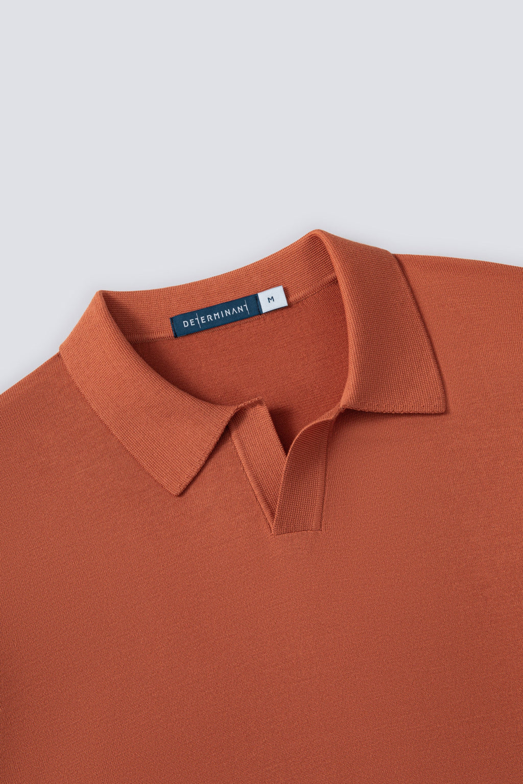 Polo en tricot plat sans boutonnage | Rouille orangée PT1447