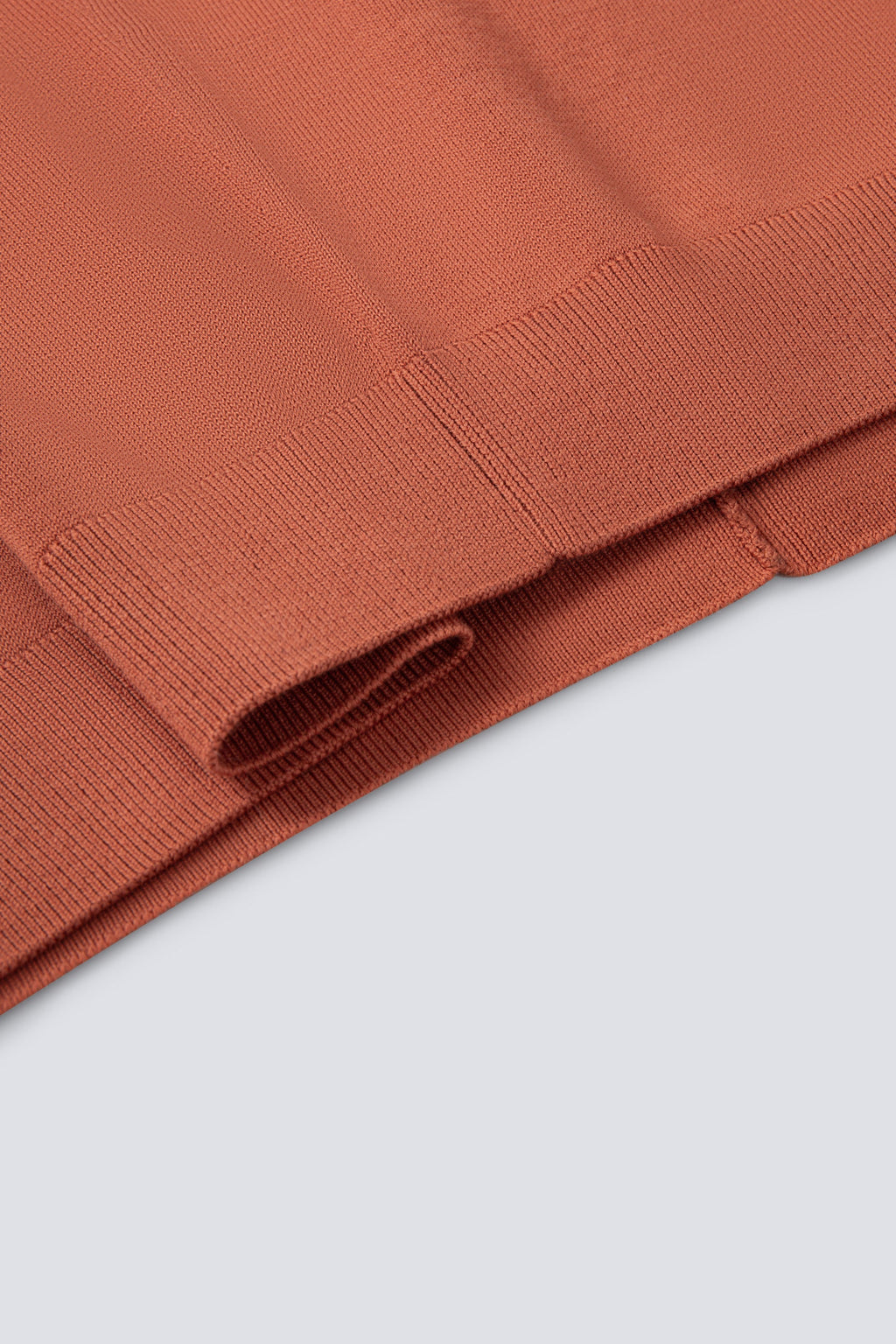 Polo en tricot plat sans boutonnage | Rouille orangée PT1447