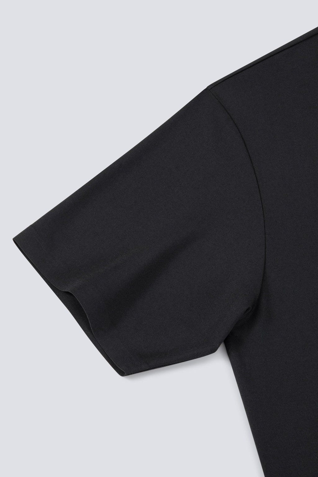 Polo piqué avec patte de boutonnage cachée | Noir BKFD01