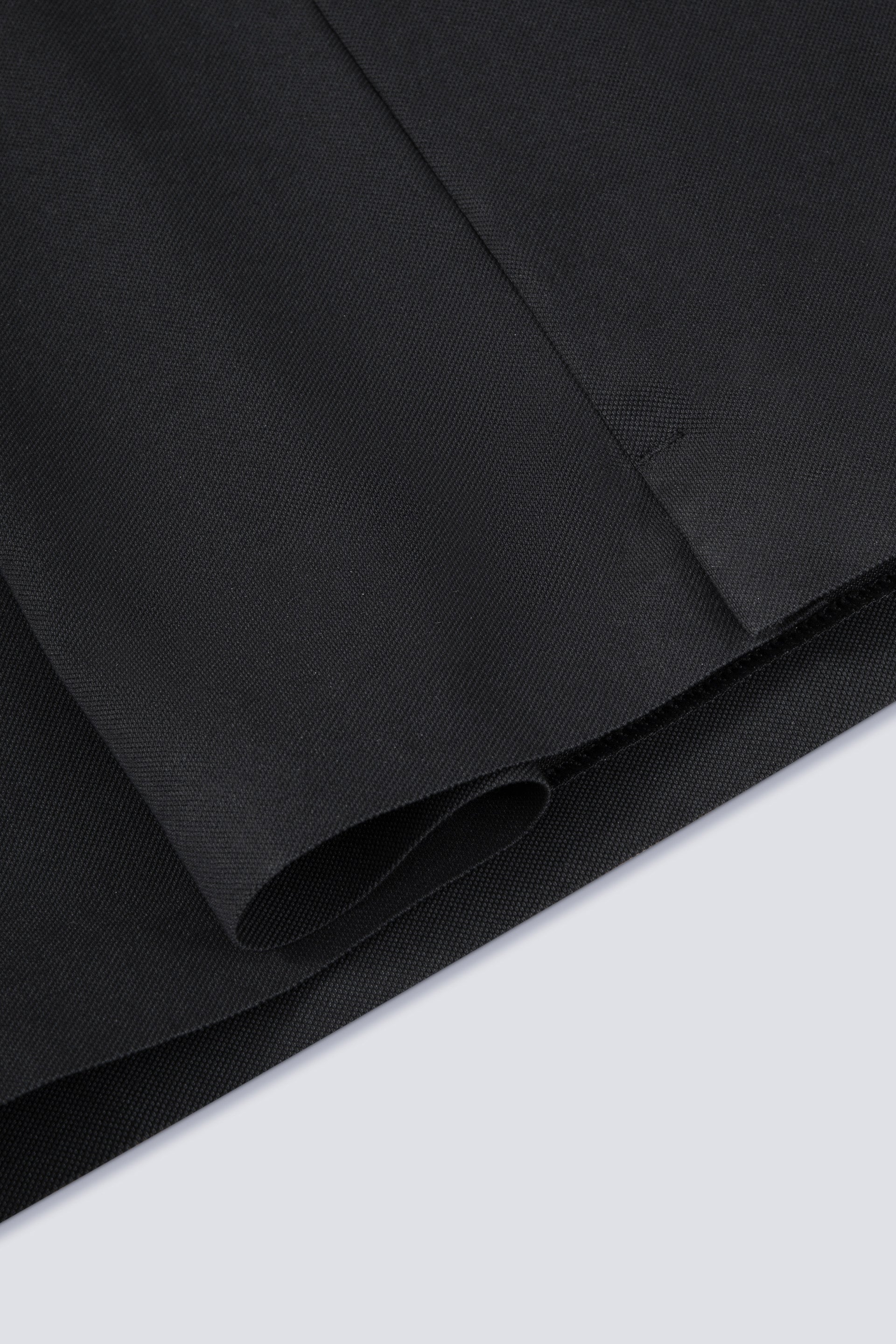 Polo piqué avec patte de boutonnage cachée | Noir BKFD01