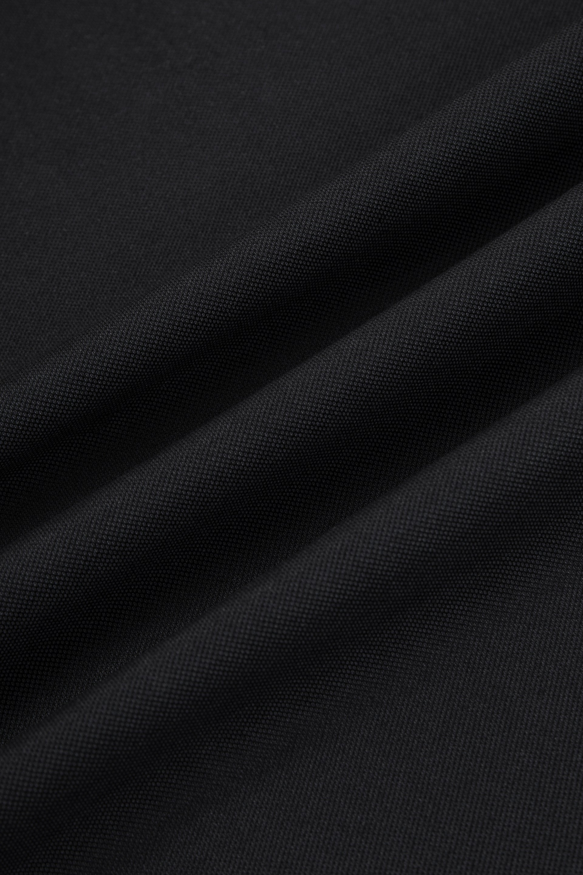 Polo piqué avec patte de boutonnage cachée | Noir BKFD01
