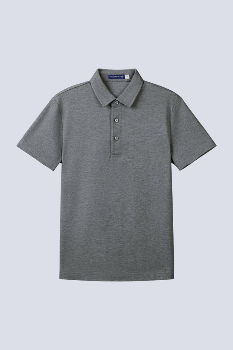 Polo piqué | Gris foncé EBCG30