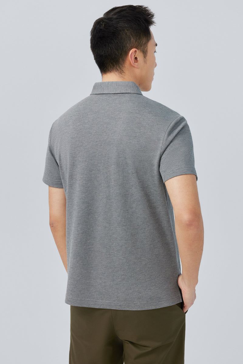 Polo piqué | Gris foncé EBCG30