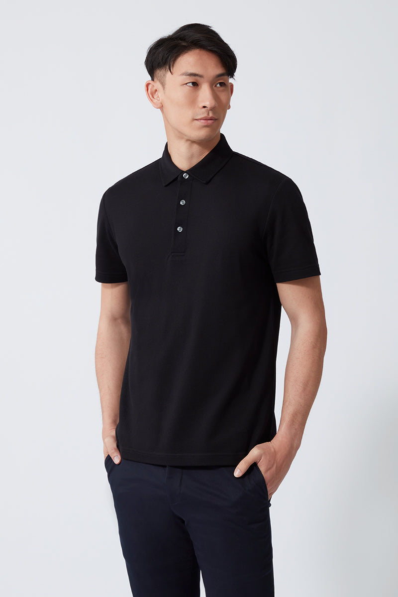 Polo Piqué | Noir BKFD01