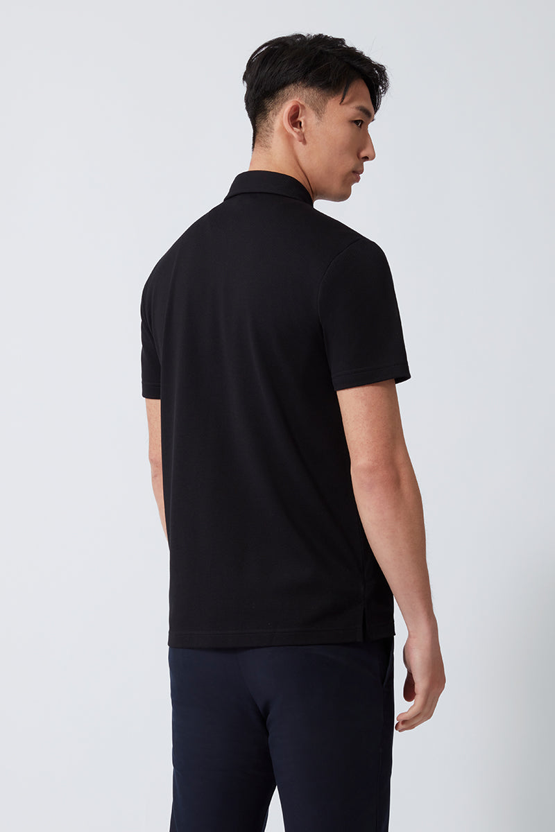 Polo Piqué | Noir BKFD01
