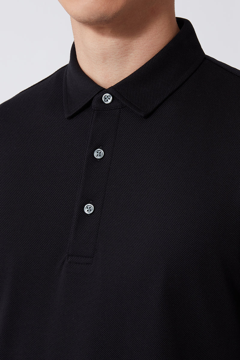 Polo Piqué | Noir BKFD01