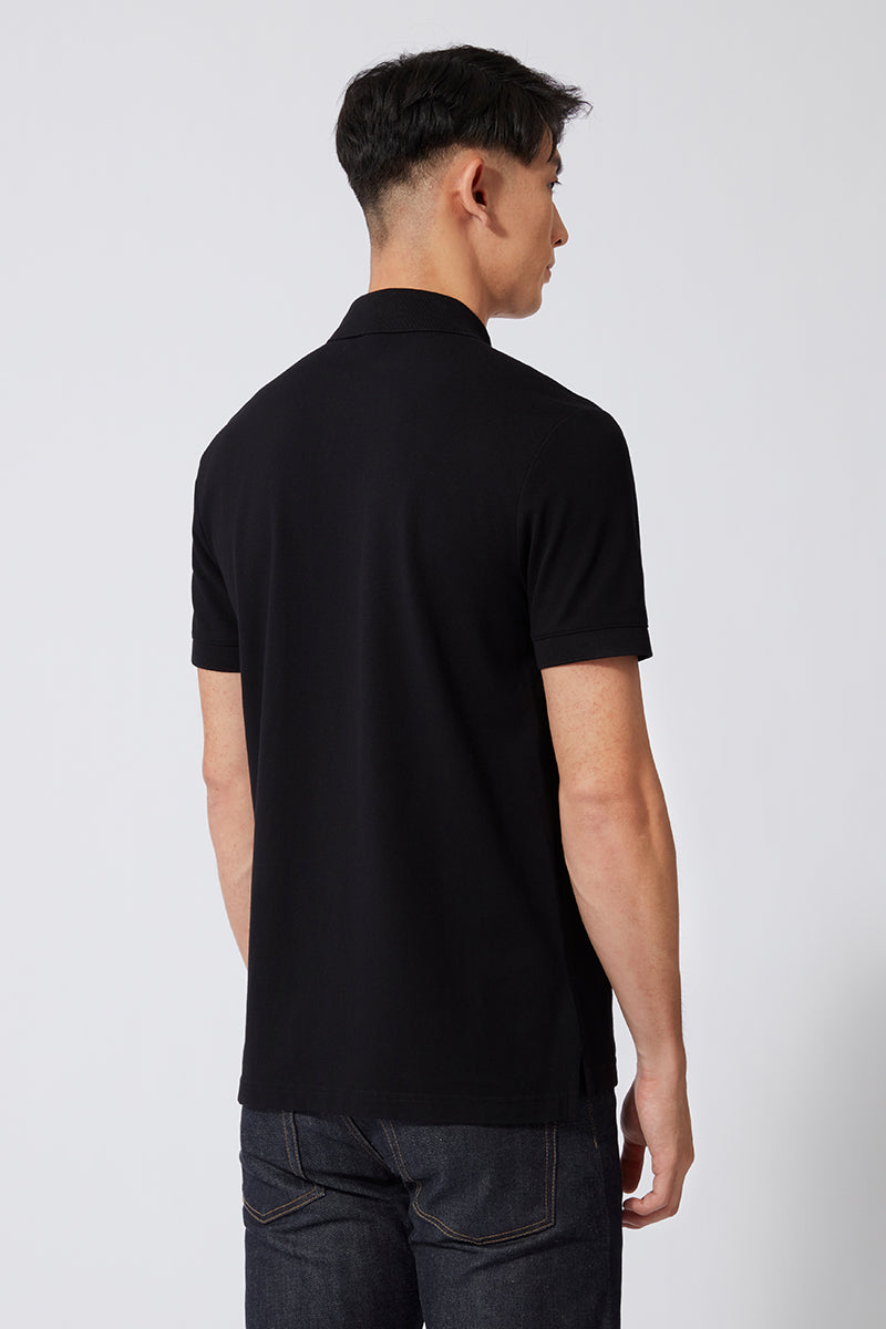 Polo piqué | Noir BKFD01