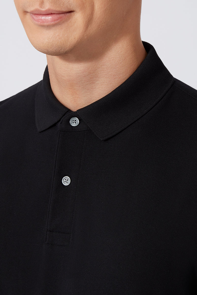 Polo piqué | Noir BKFD01