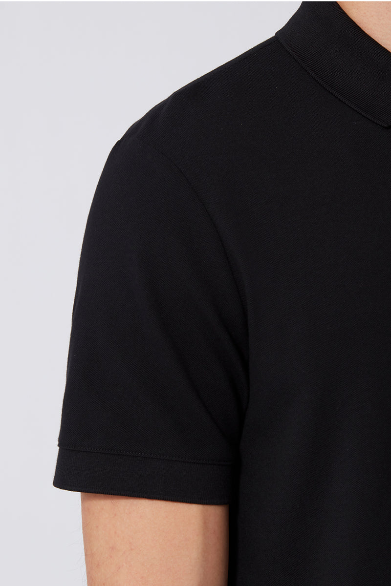 Polo piqué | Noir BKFD01