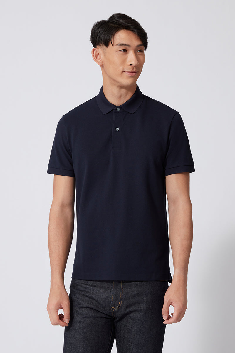 Polo piqué | Bleu marine NNY096