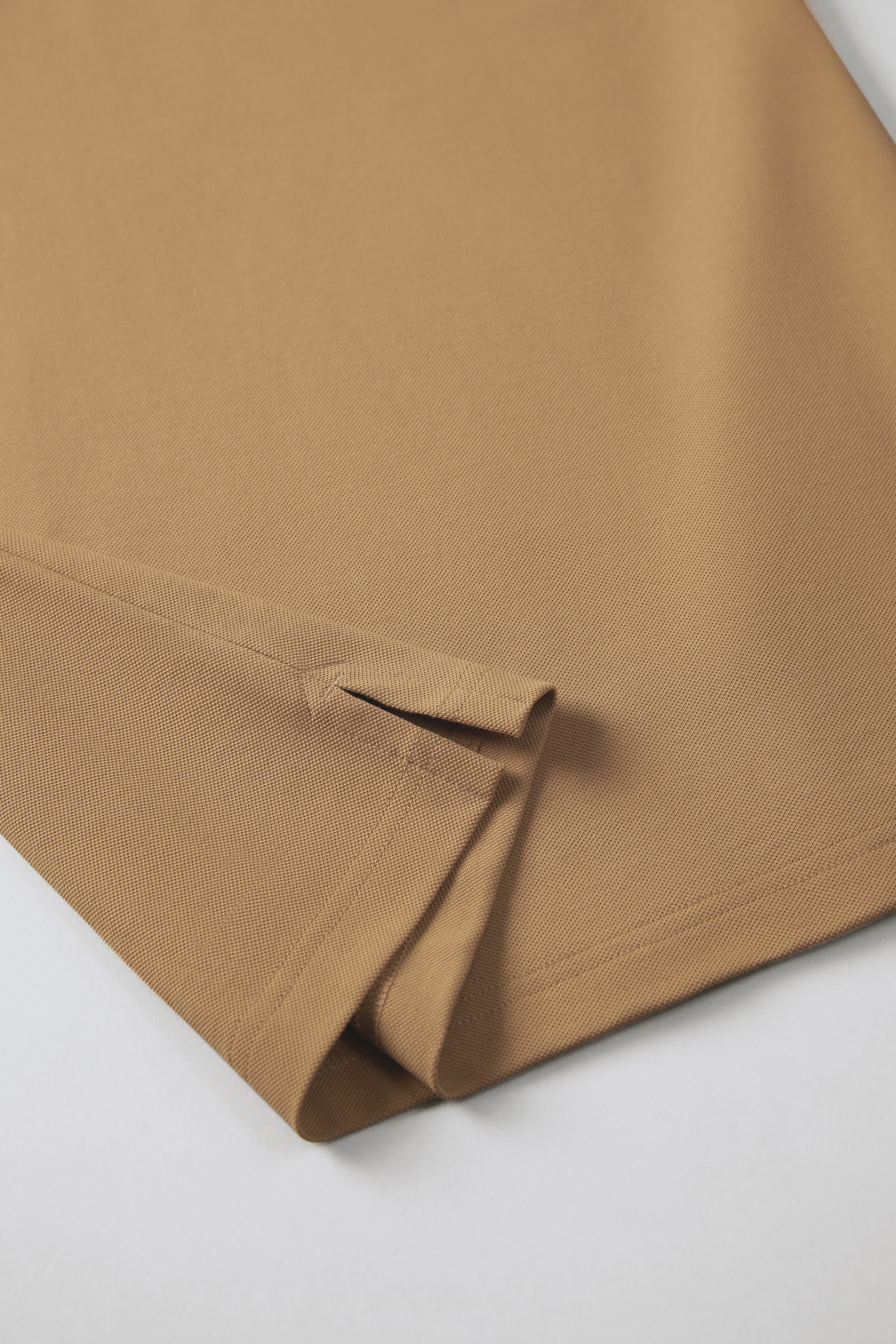 Polo piqué à manches longues | Kaki KE0178