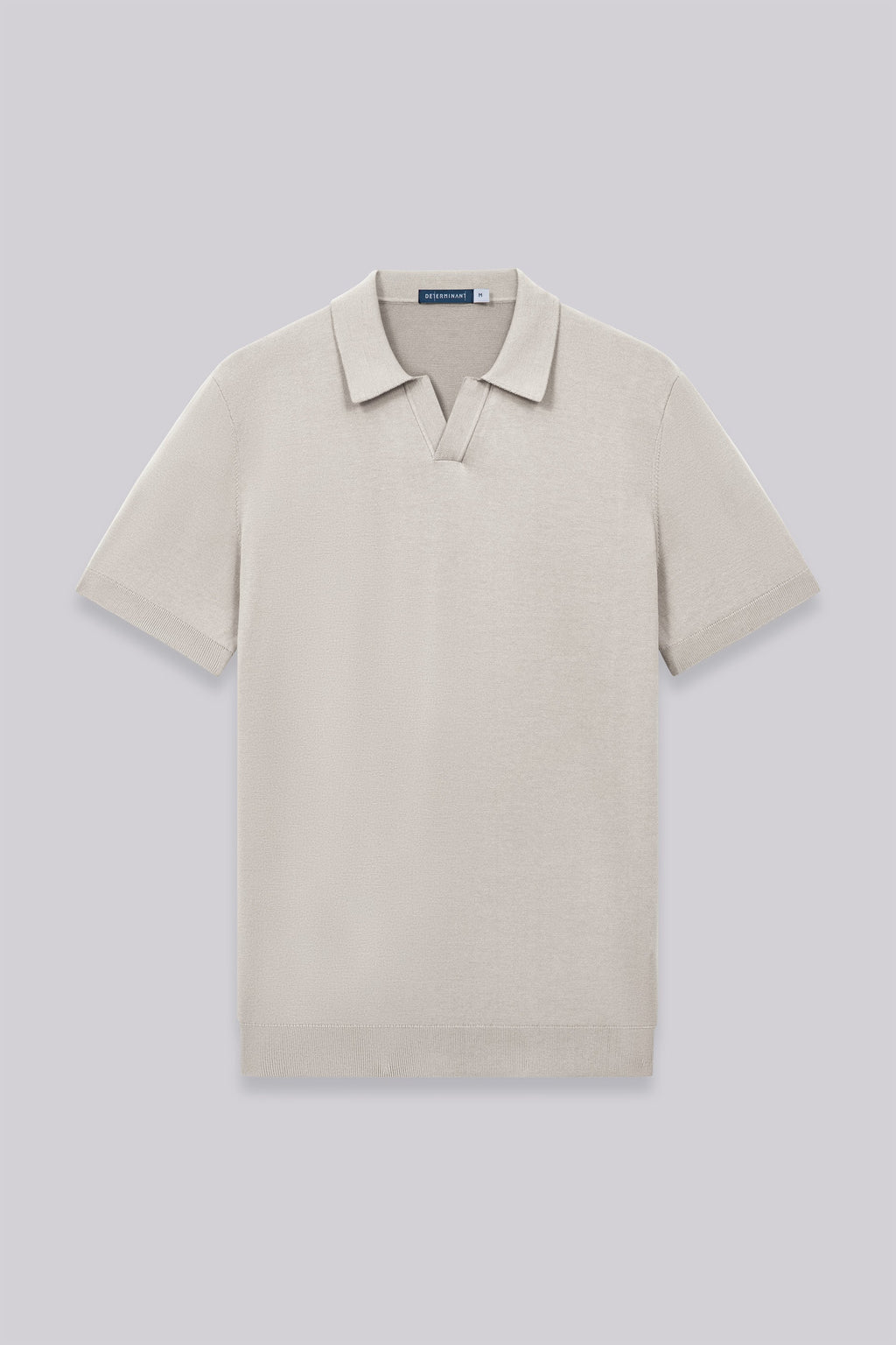 Polo en maille plate sans boutons | Gris argenté PT1400