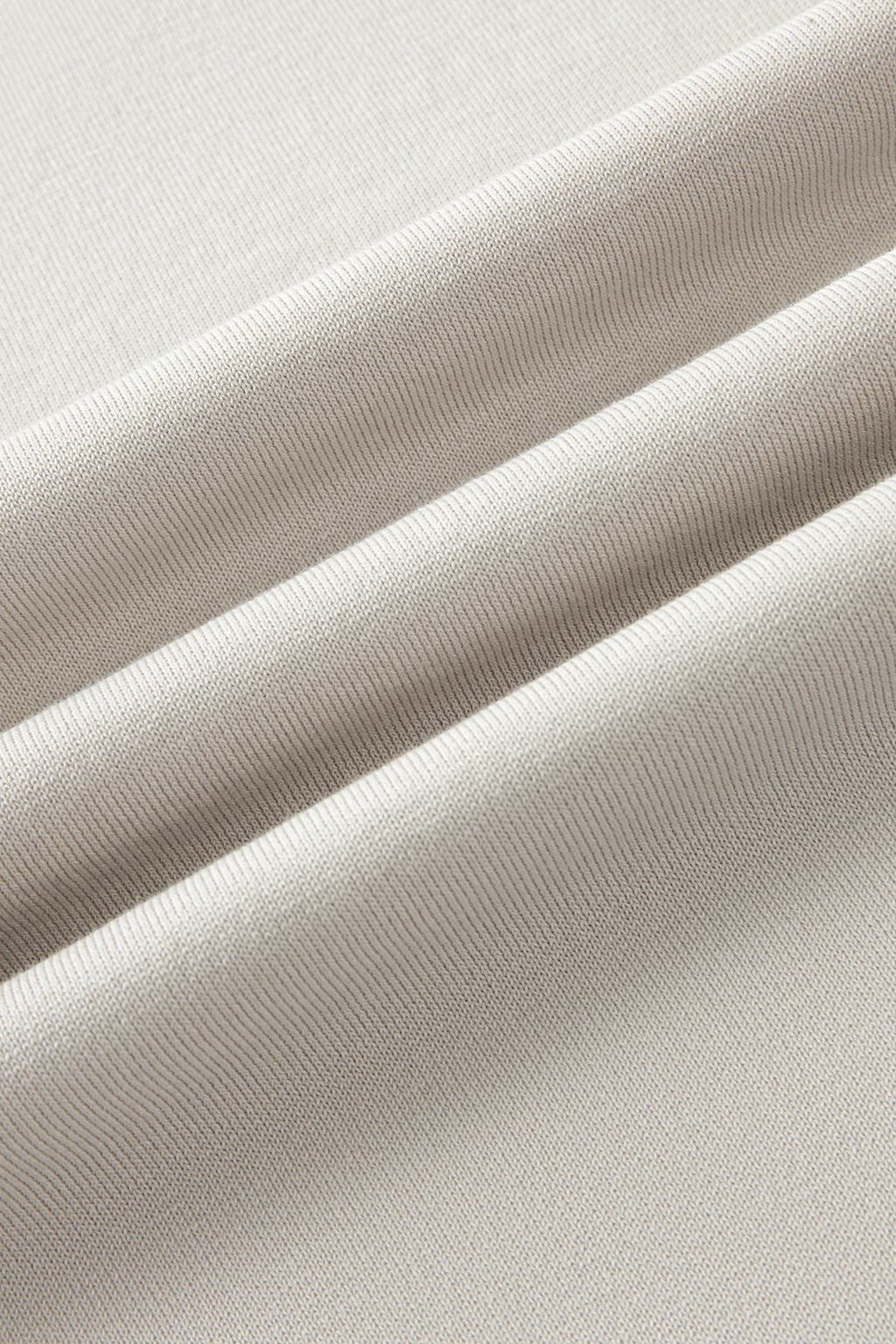 Polo en maille plate sans boutons | Gris argenté PT1400