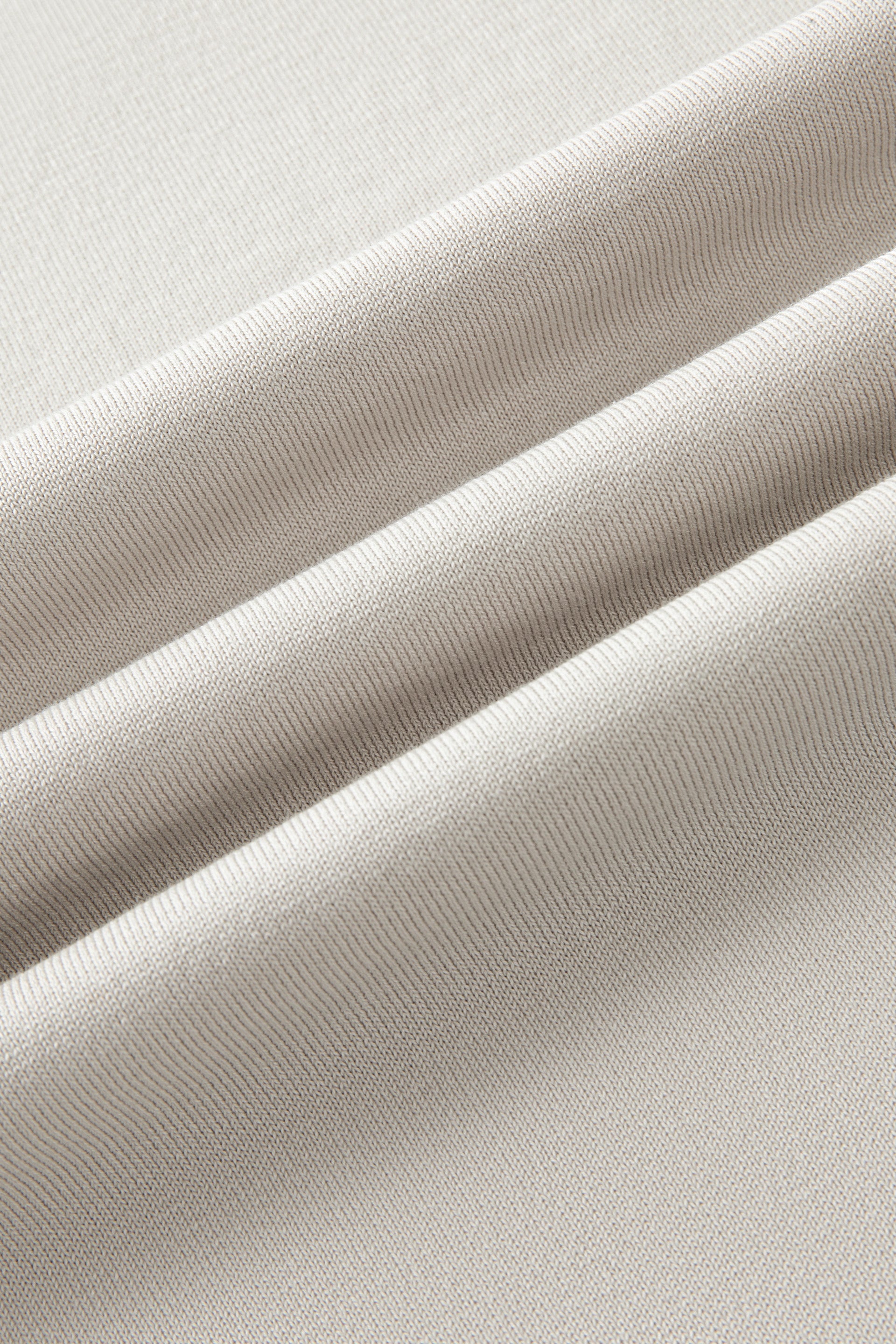 Polo en maille plate sans boutons | Gris argenté PT1400