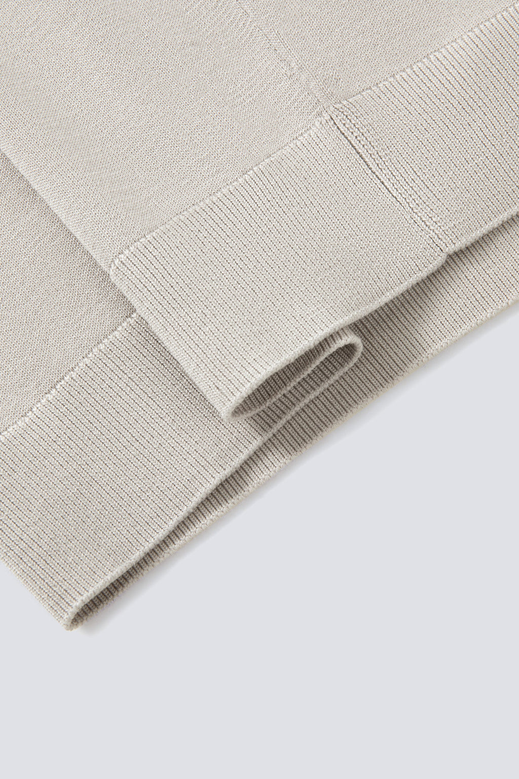 Polo en maille plate sans boutons | Gris argenté PT1400