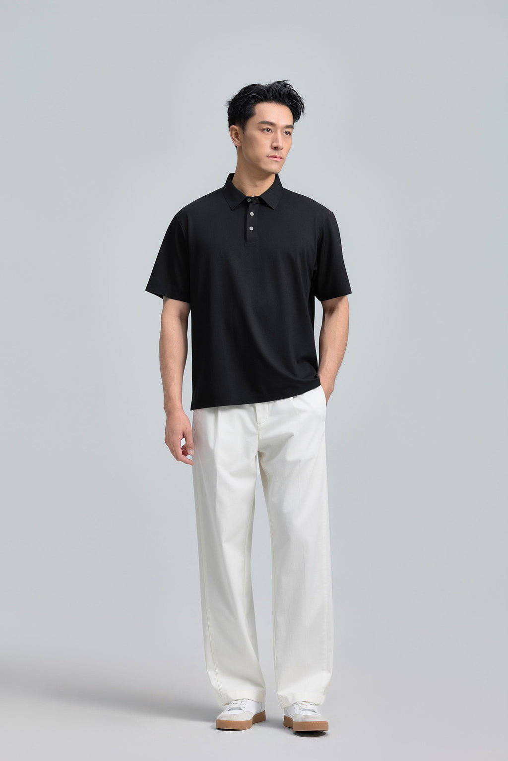 Polo Piqué Coupe Franche | Noir BKFD01