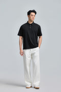 Polo piqué Sharp – Noir