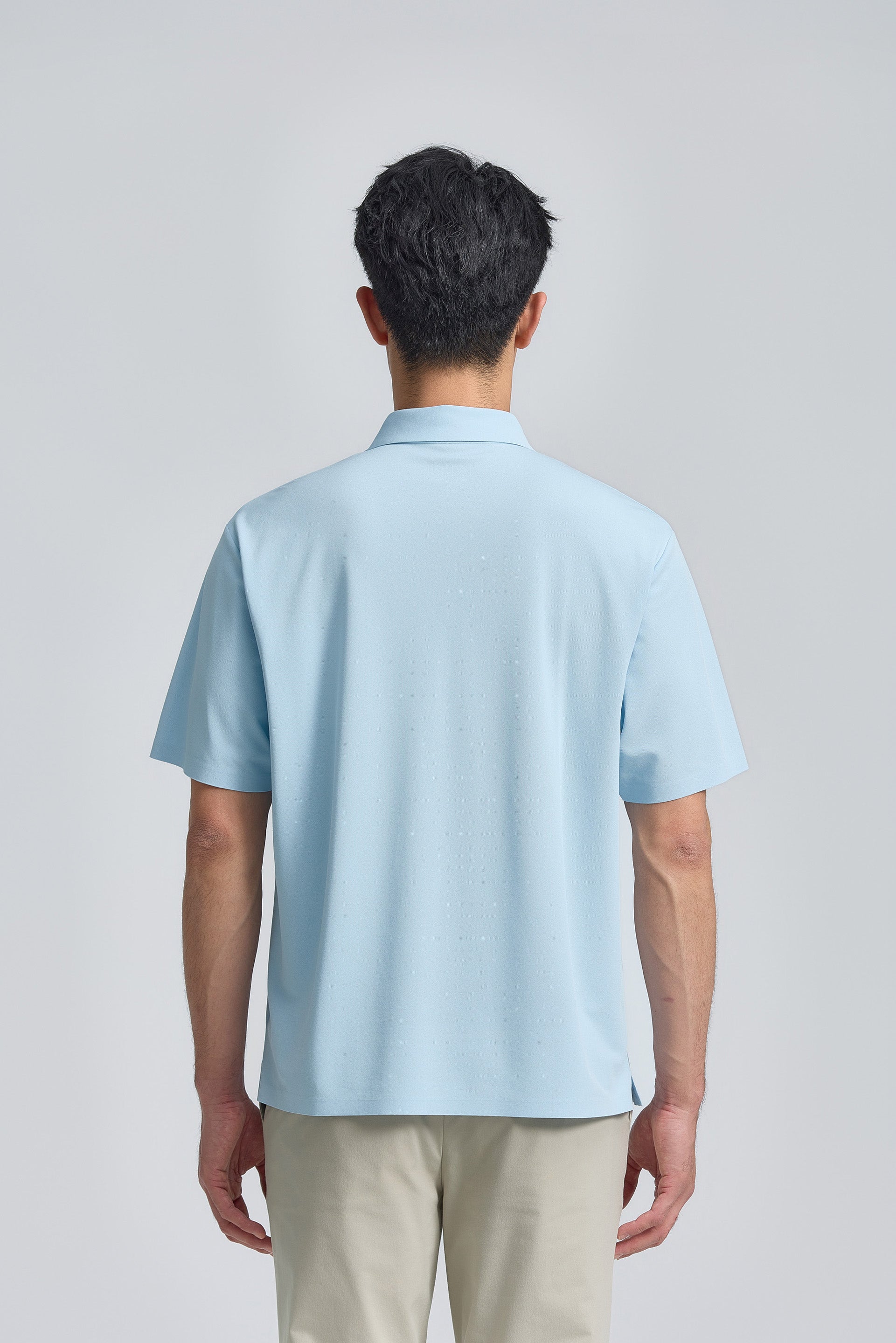 Polo piqué net | Bleu clair PT4200