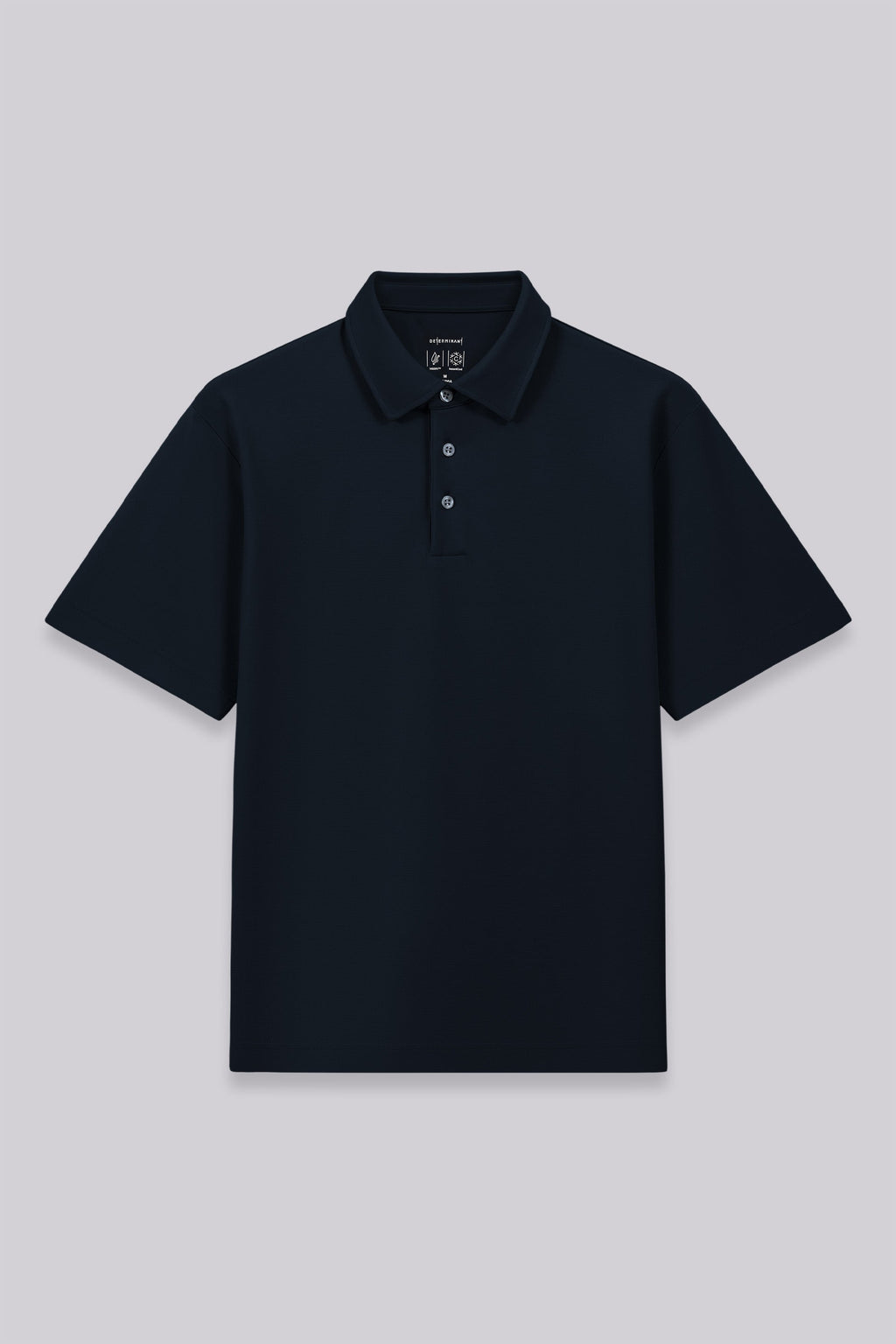 Polo en maille double face | Marine 14036N