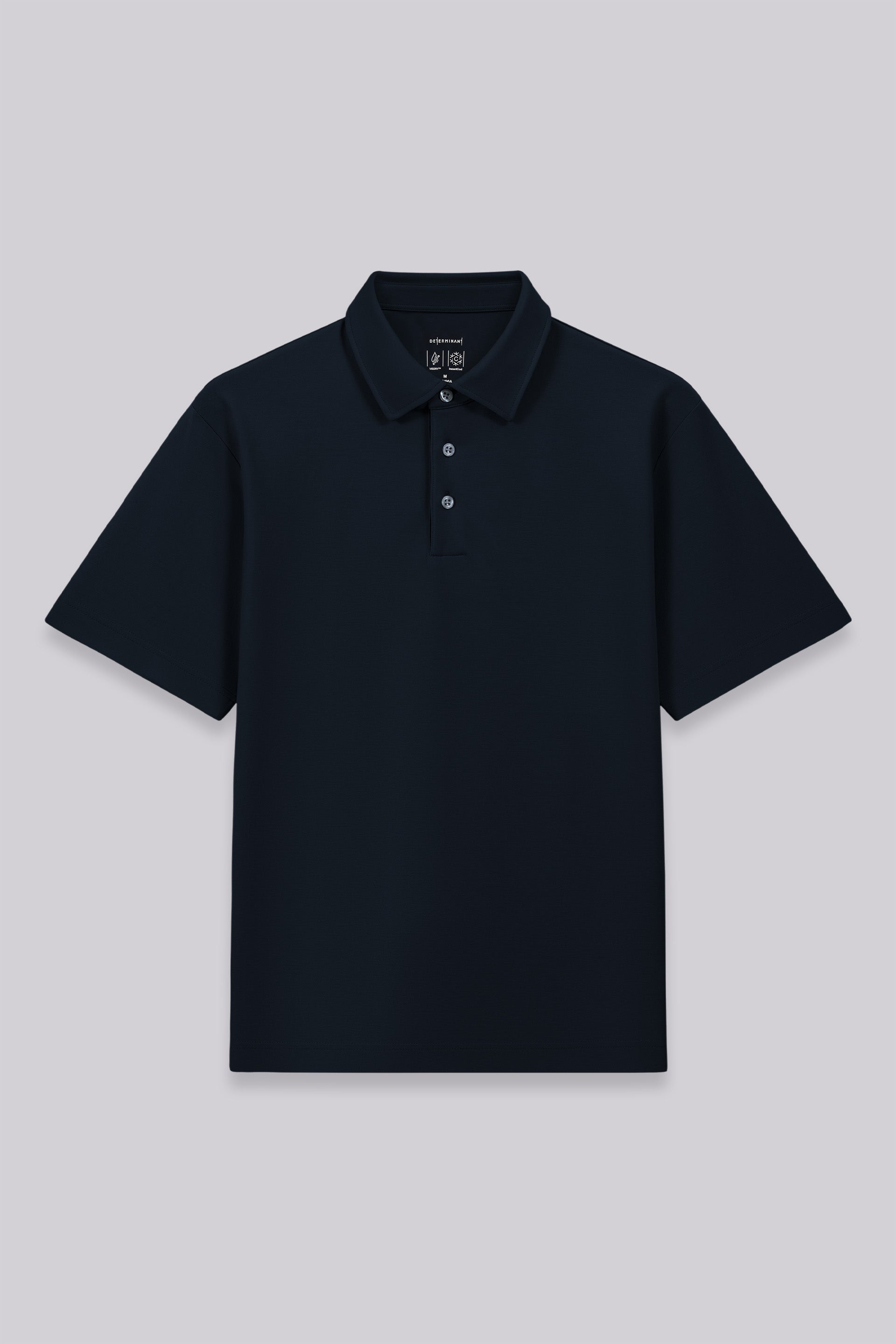 Polo en maille double face | Marine 14036N