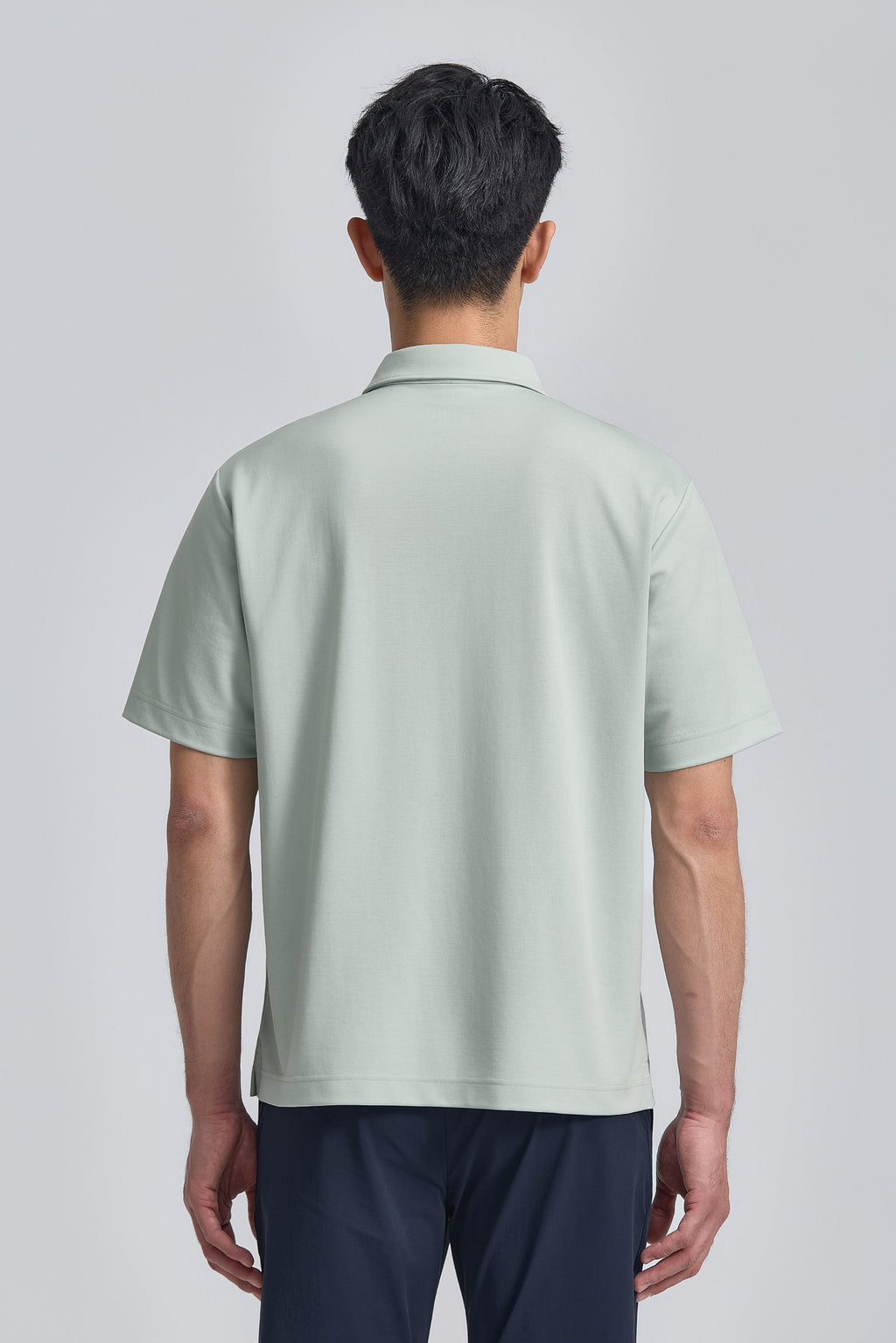 Polo en maille double-face | Gris ciel PT4504