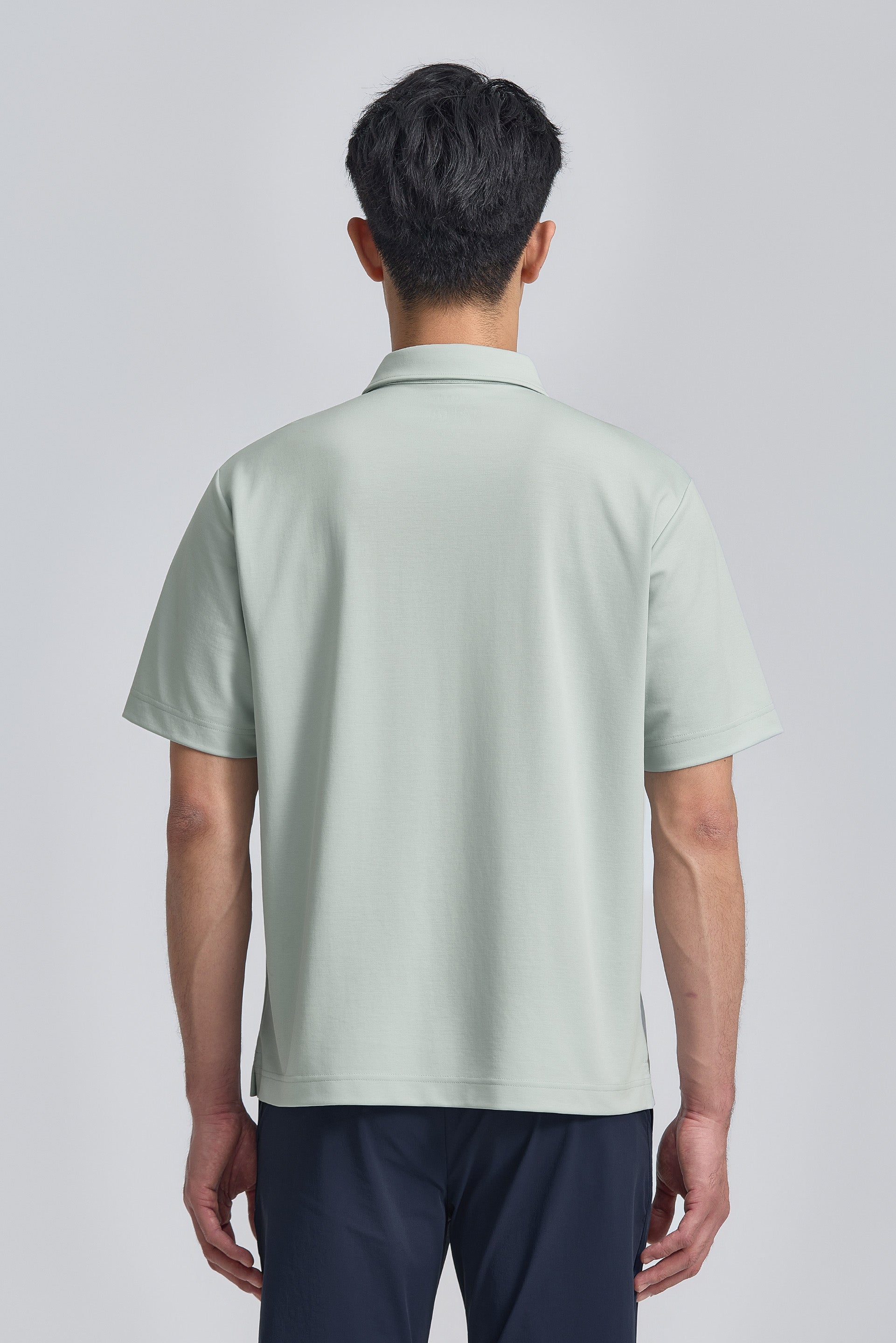 Polo en maille double-face | Gris ciel PT4504