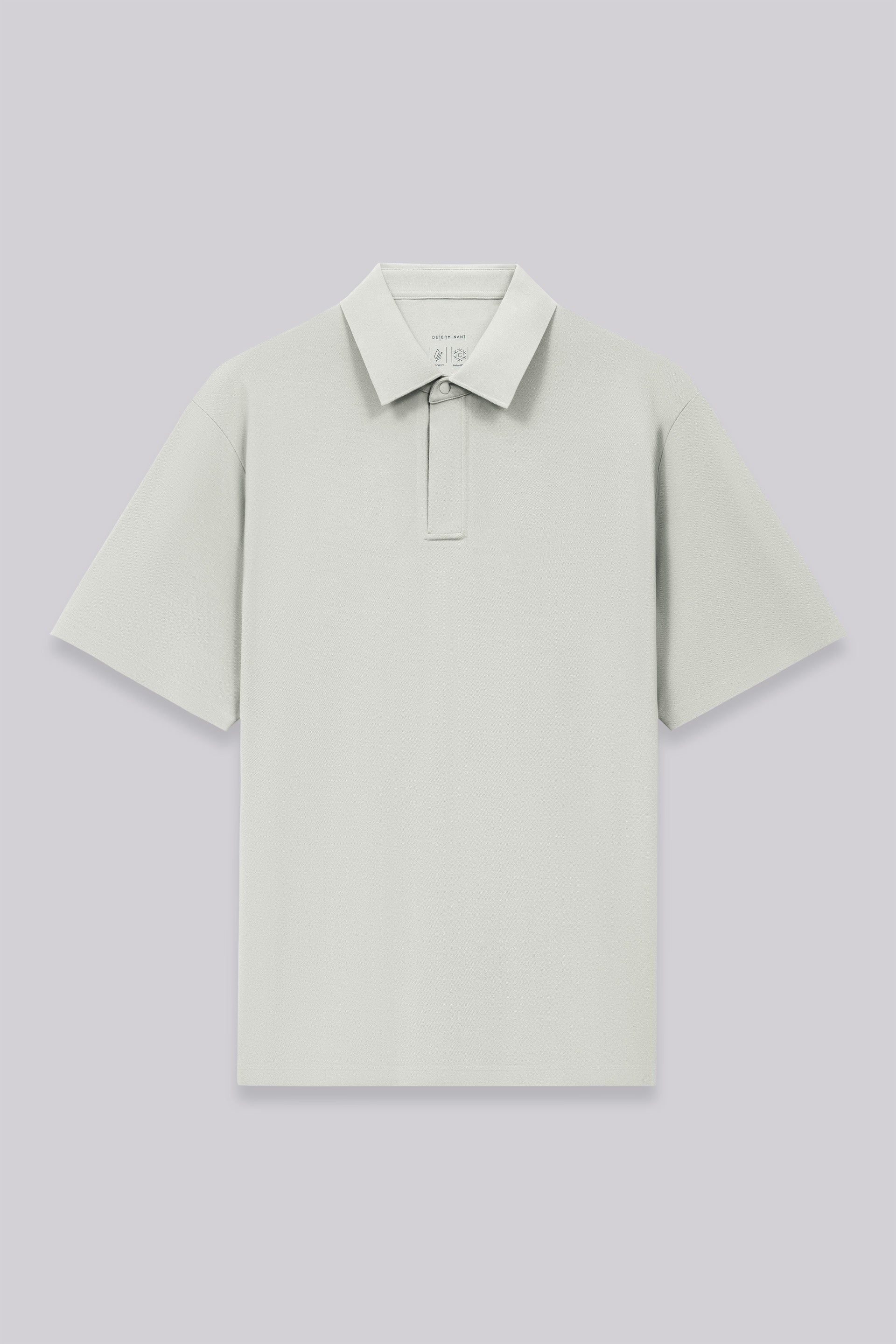 Polo piqué raffiné à patte de boutonnage cachée | Gris GYE128