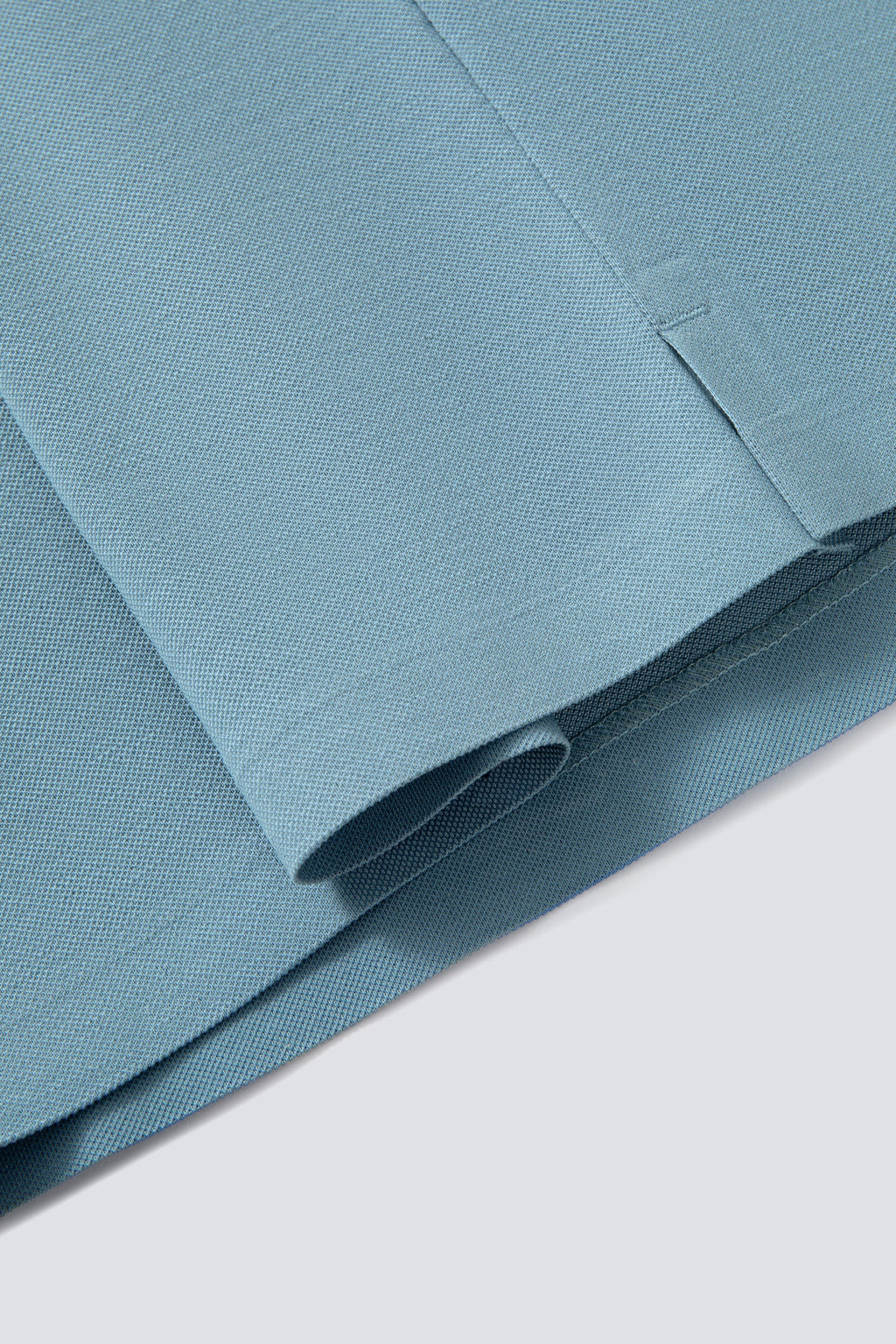 Polo piqué avec patte de boutonnage dissimulée | Bleu mystique BLE128