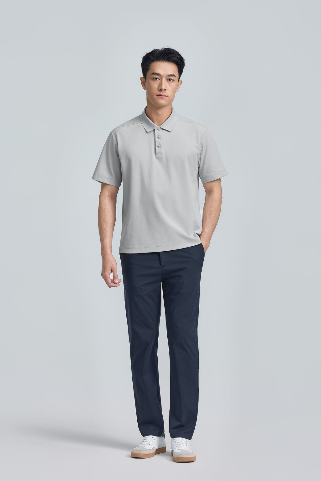 Polo piqué | Gris GYE128