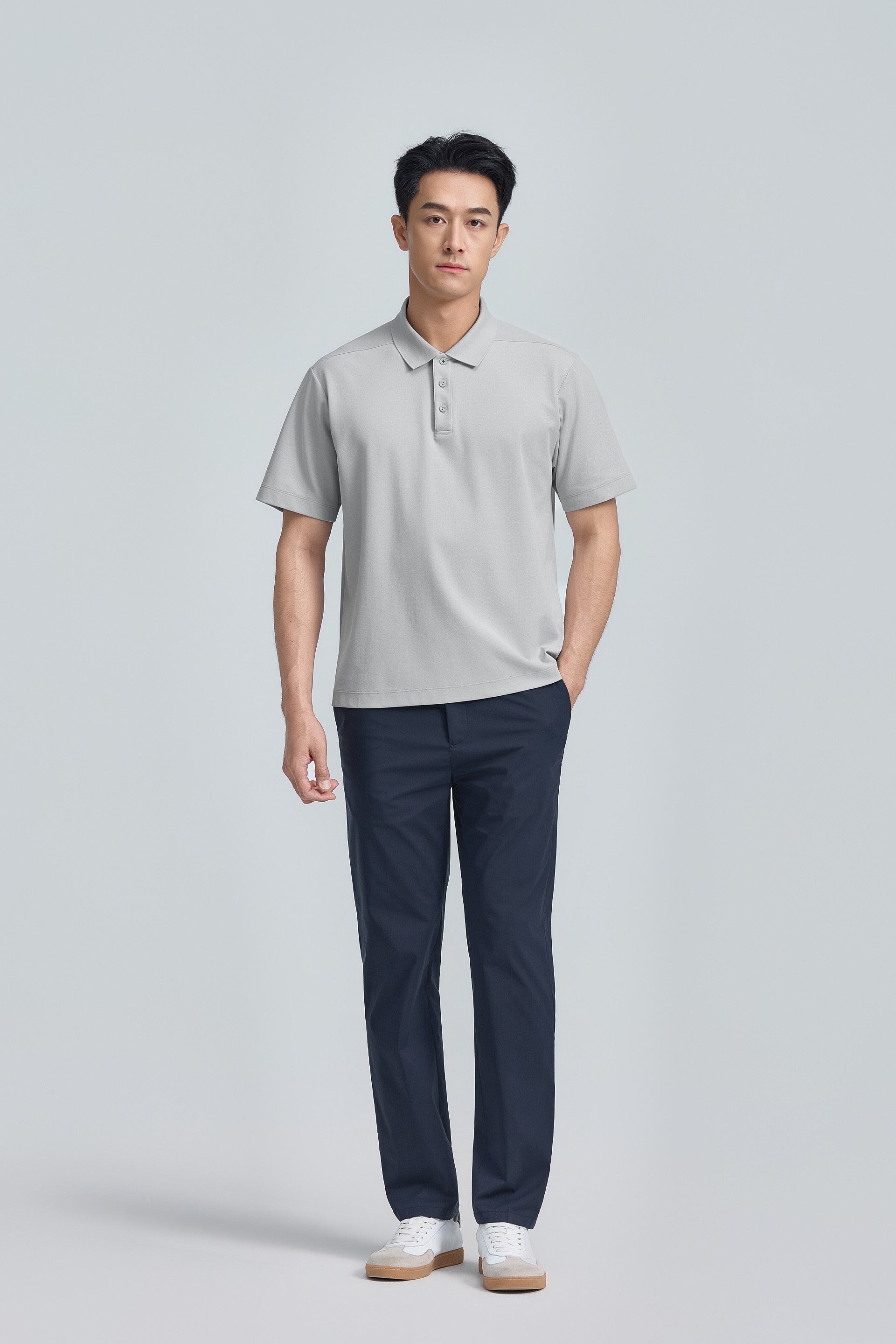 Polo piqué | Gris GYE128