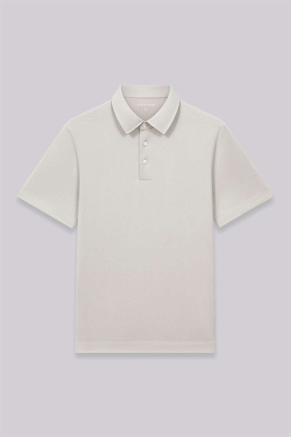 Polo jacquard coton-soie | Gris argenté PT1400