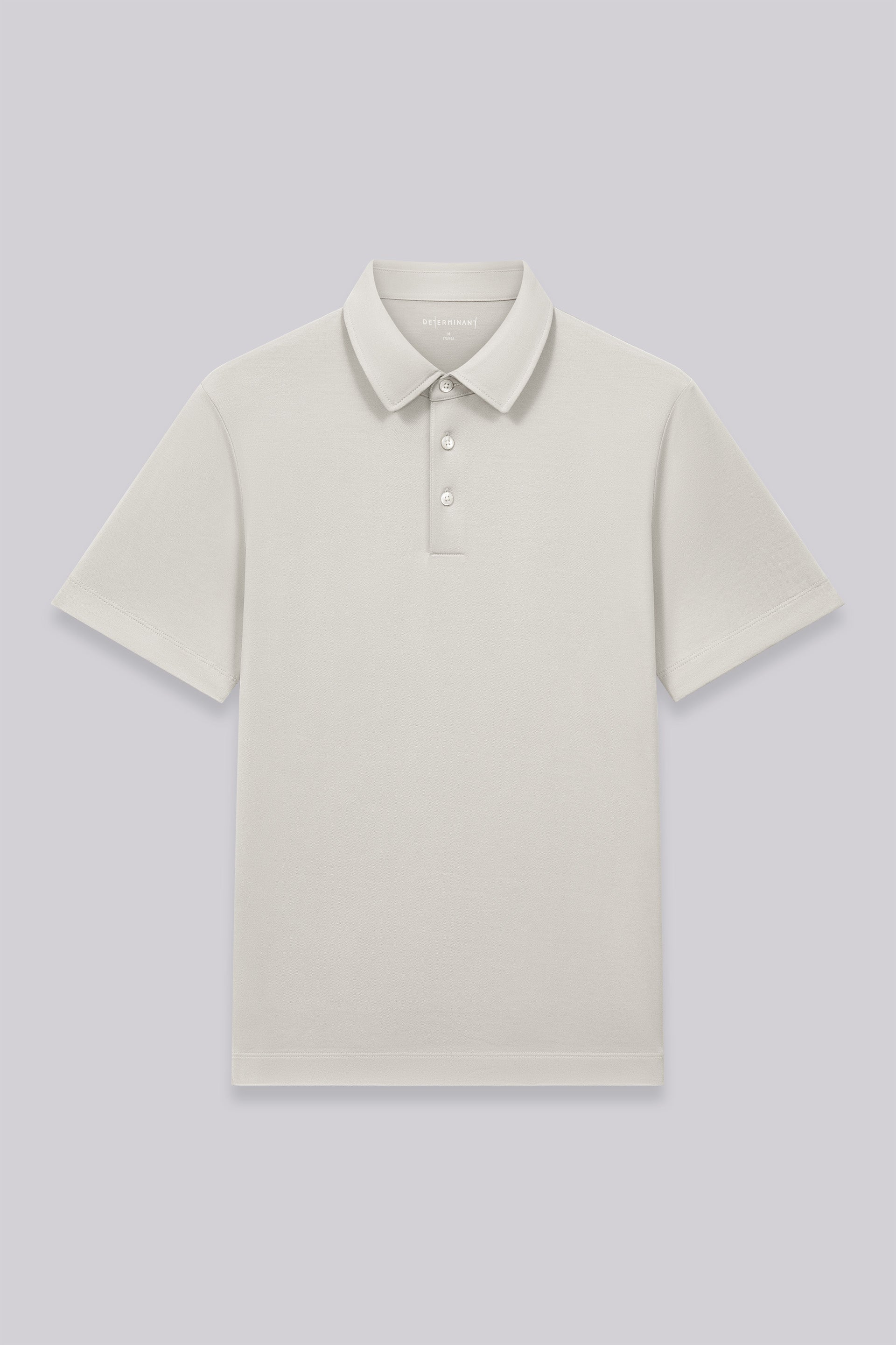 Polo jacquard coton-soie | Gris argenté PT1400