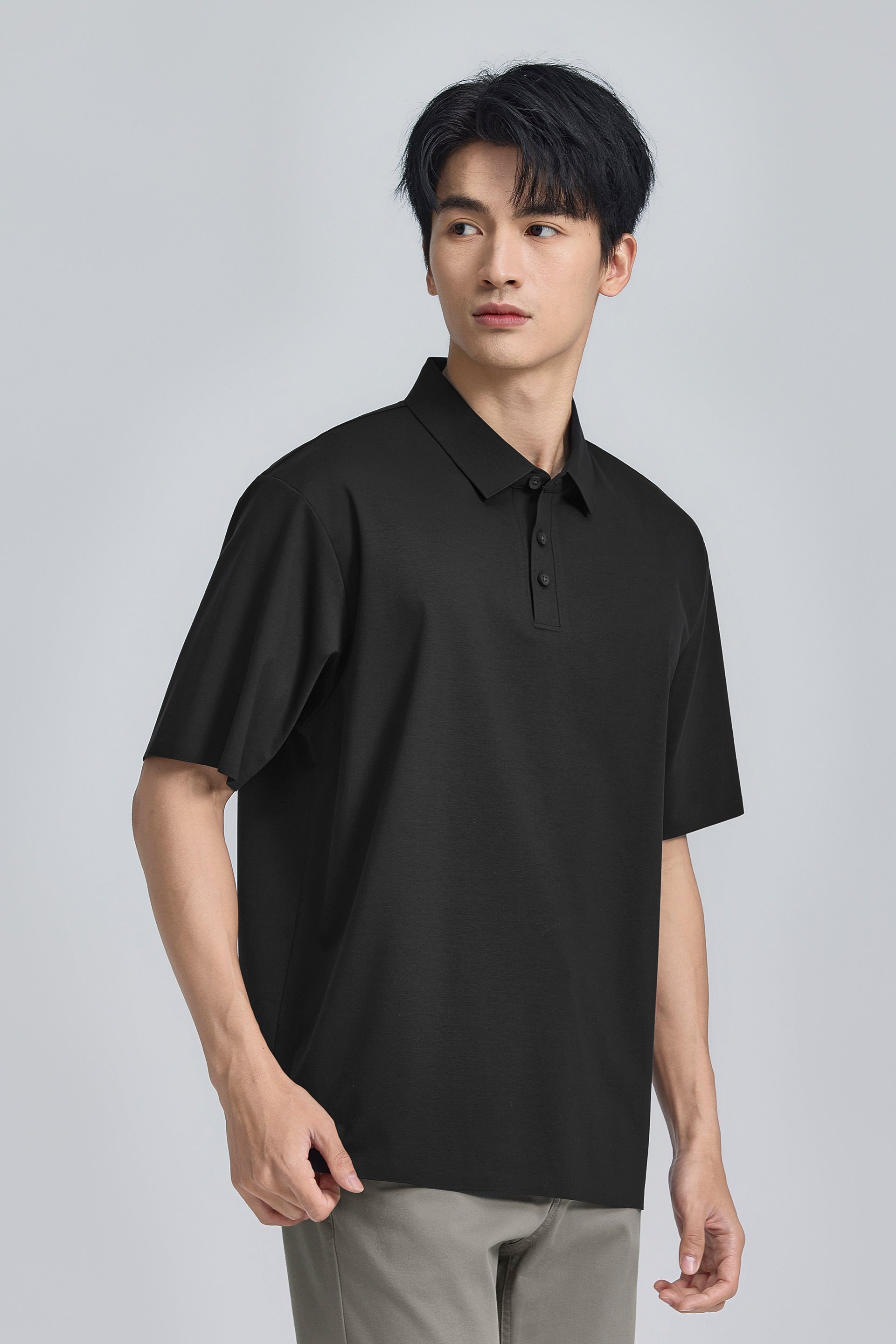 Polo Collé | Noir BKFD01