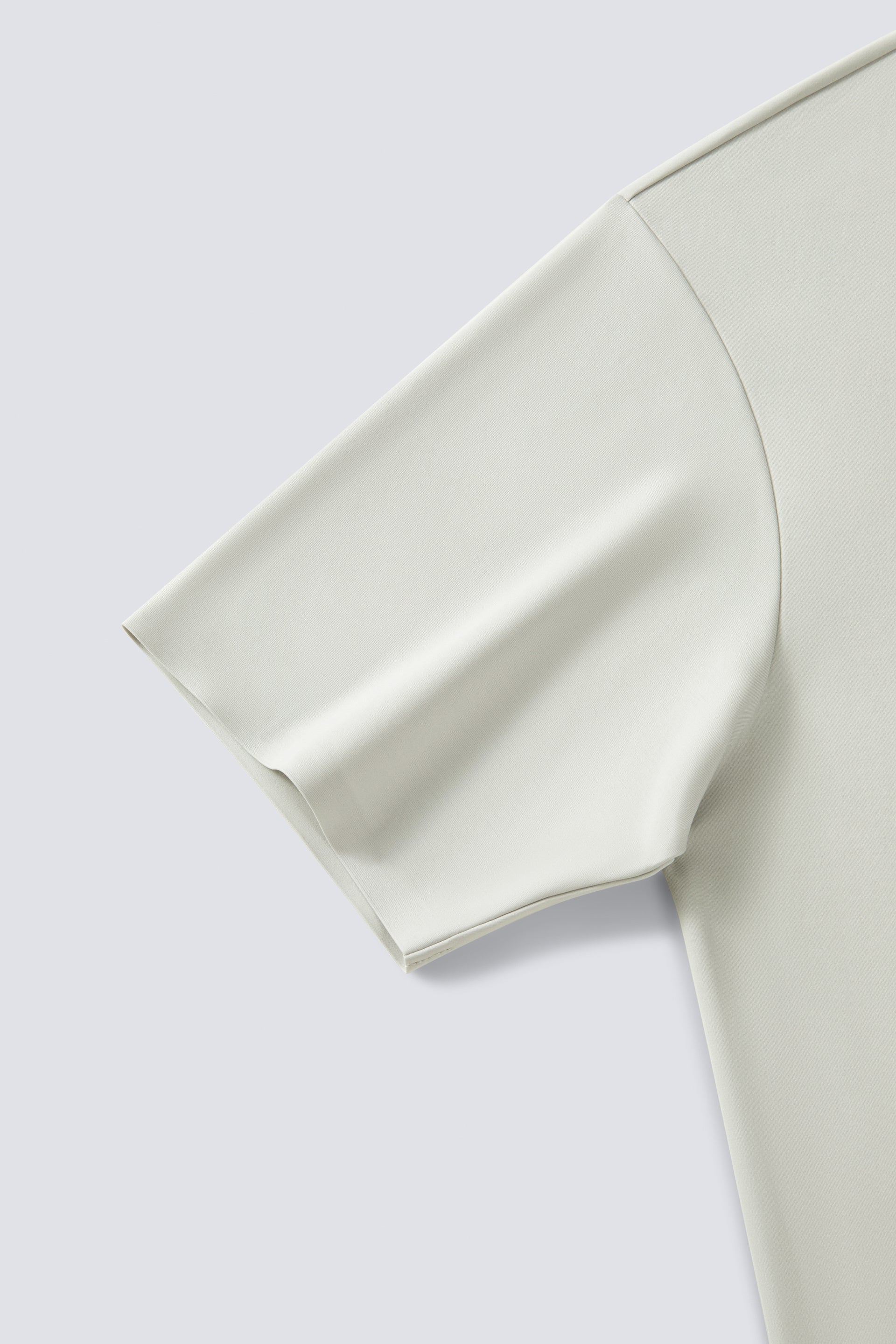 Polo en tissu contrecollé | Gris clair GYFL01