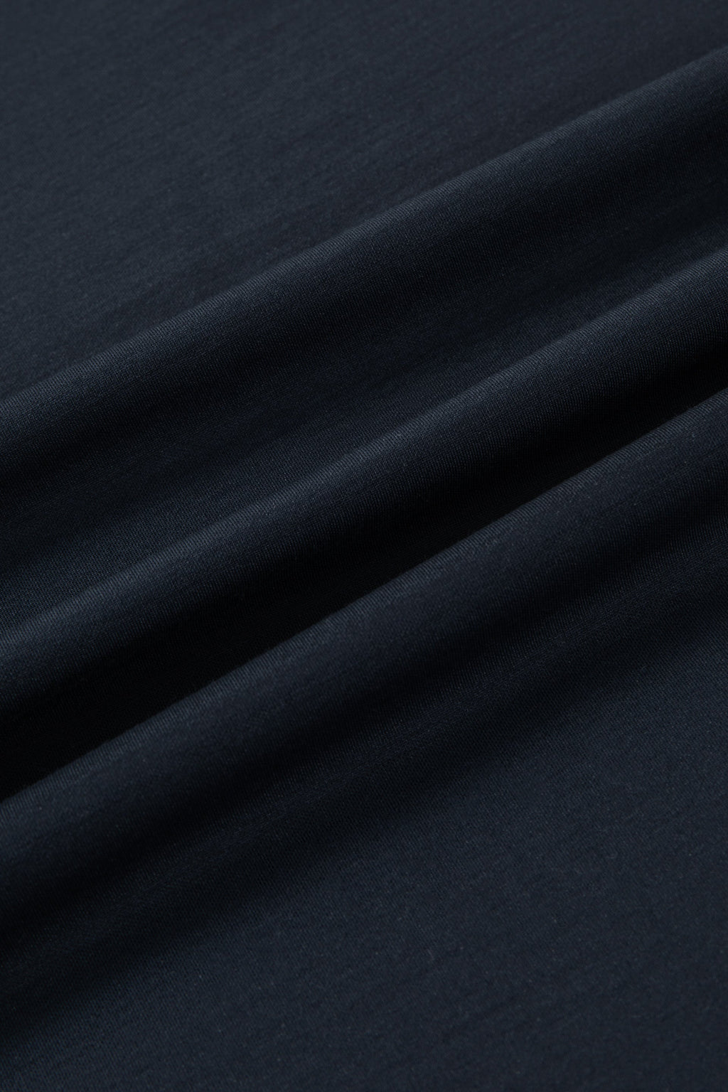 Polo en maille plate sans boutonnage | Bleu marine 14036N