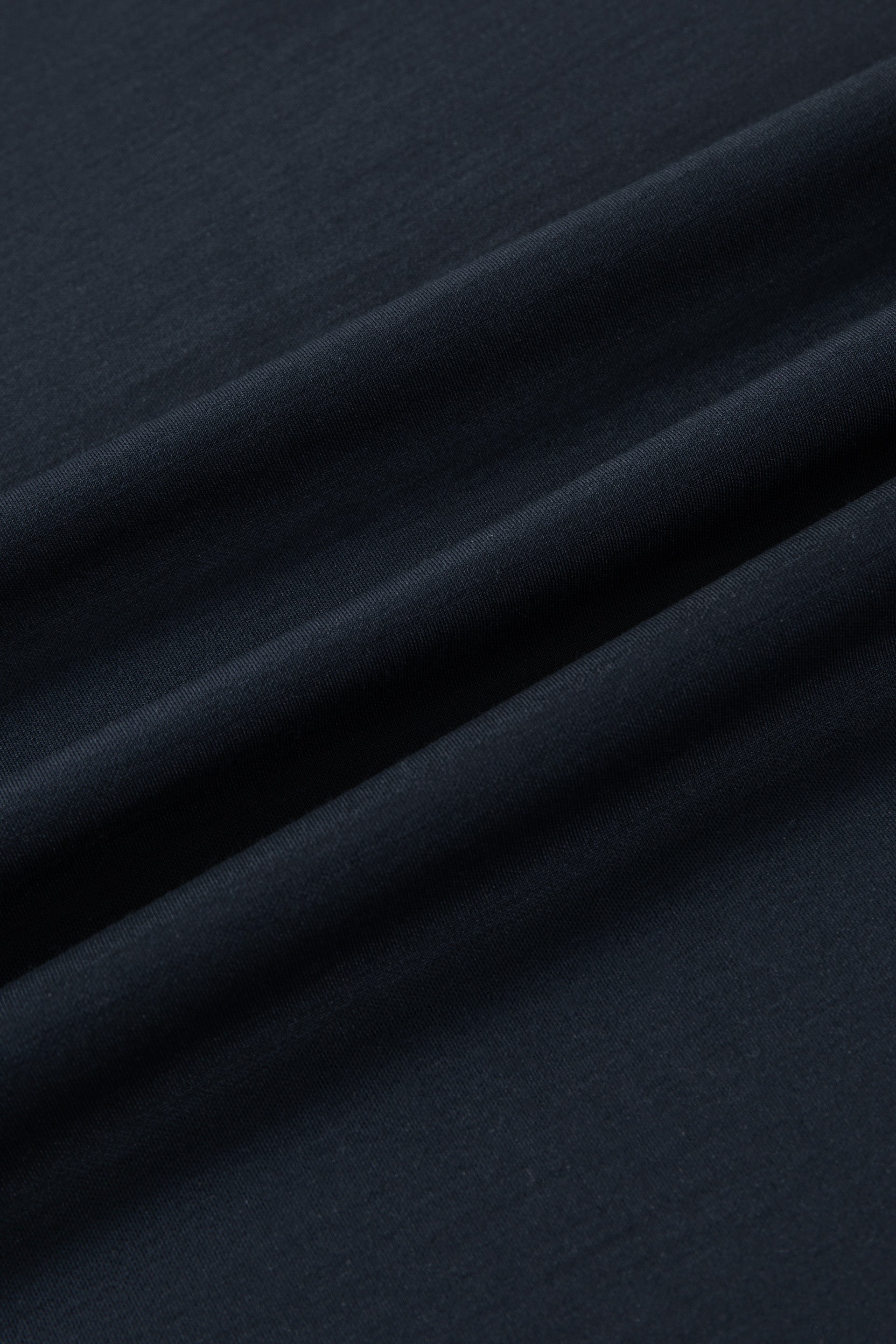 Polo en maille plate sans boutonnage | Bleu marine 14036N