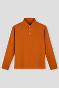 Polo à manches longues | Orange Abricot PT1163