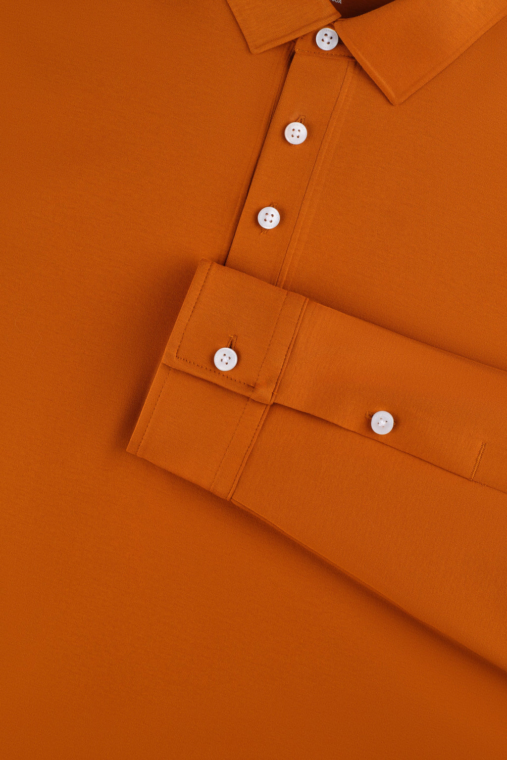 Polo à manches longues | Orange Abricot PT1163