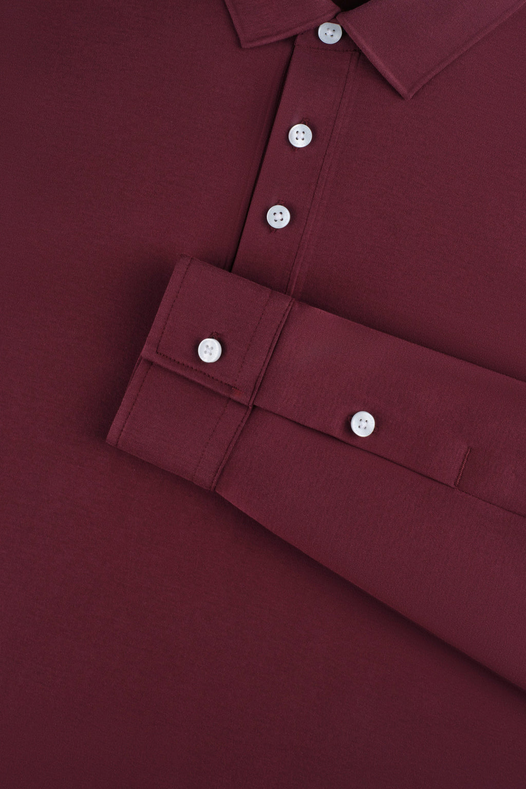 Polo manches longues | Prune bordeaux PT1627