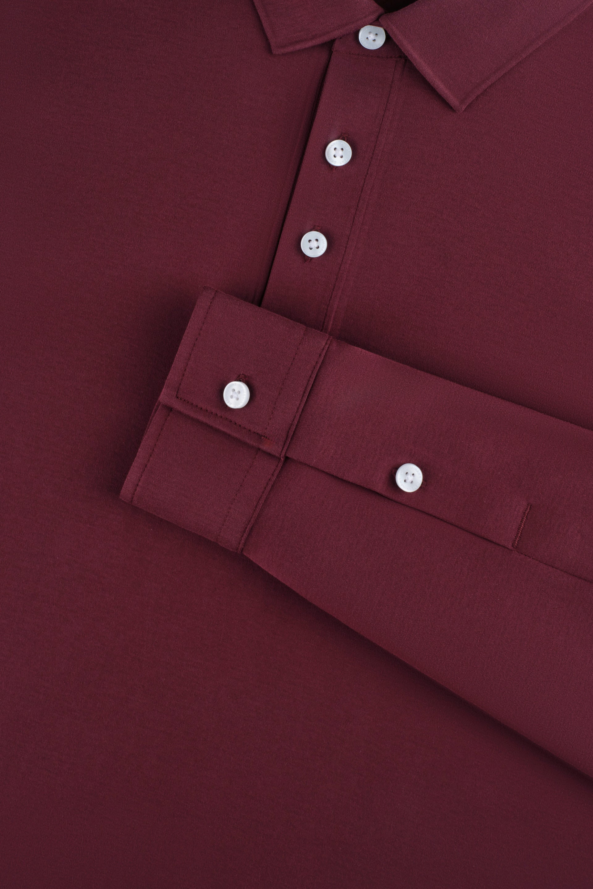 Polo manches longues | Prune bordeaux PT1627