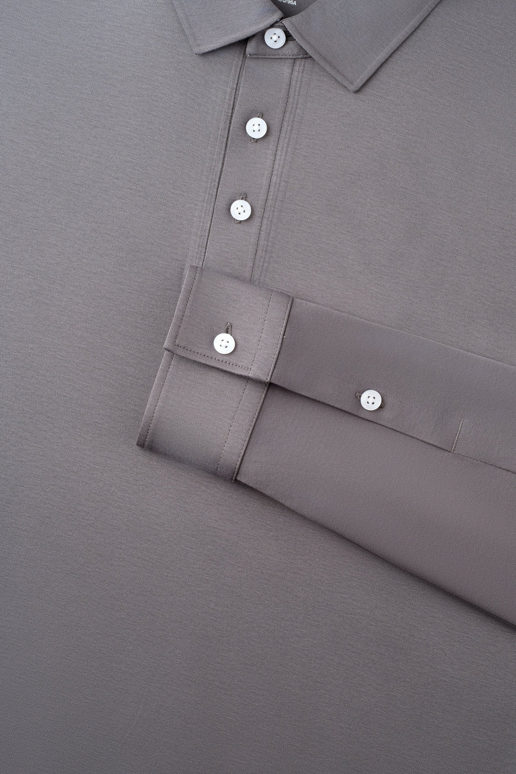 Polo manches longues | Gris GYE149