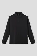 Polo manches longues | Noir BKFD01