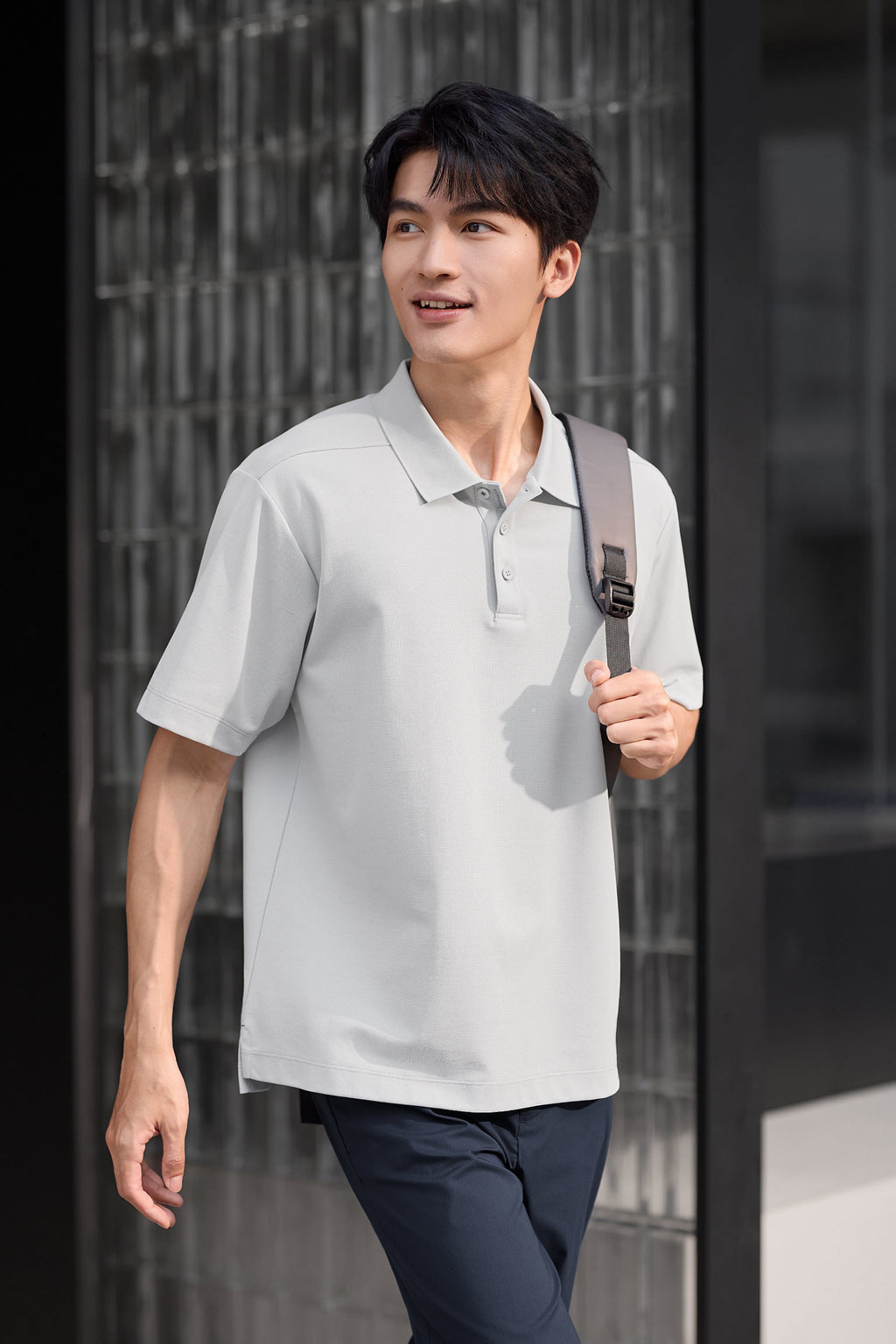 Polo piqué | Gris GYE128
